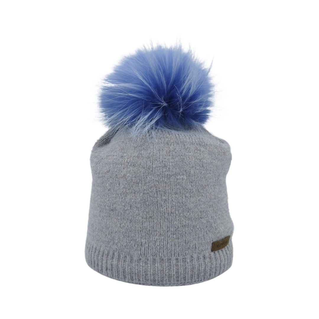 8292 - beanie with lurex and bobble