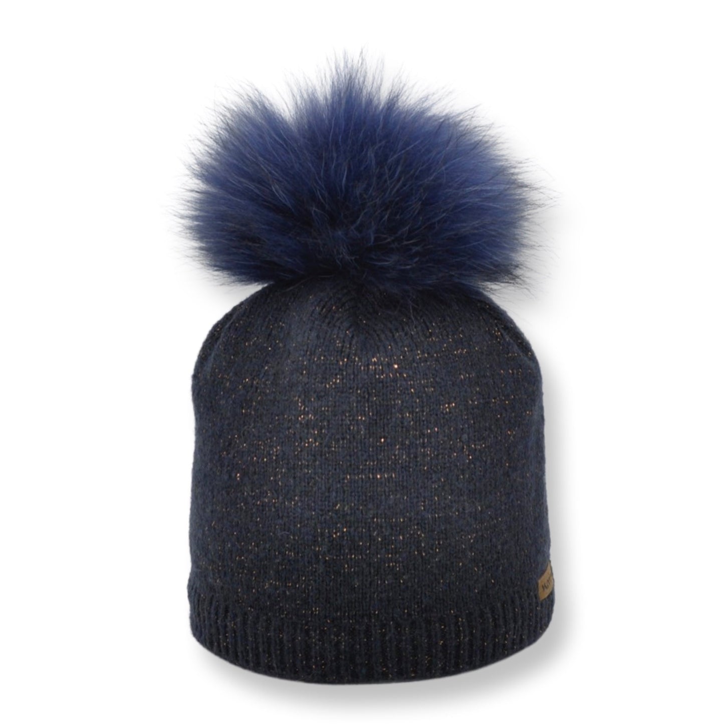 8292 - beanie with lurex and bobble