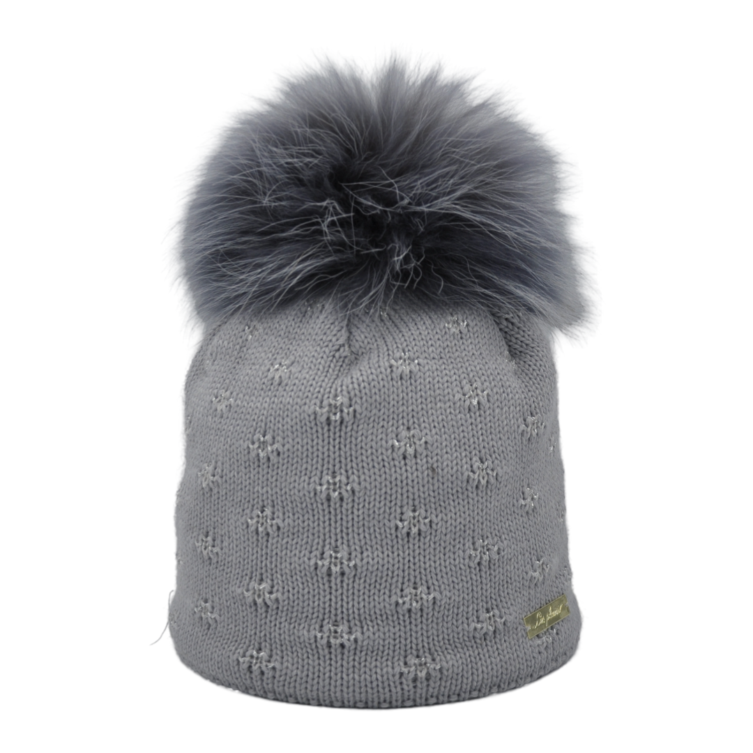 Modena - beanie with jacquard lurex