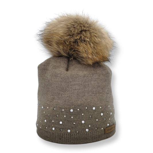 8620 - beanie with strass and bobble