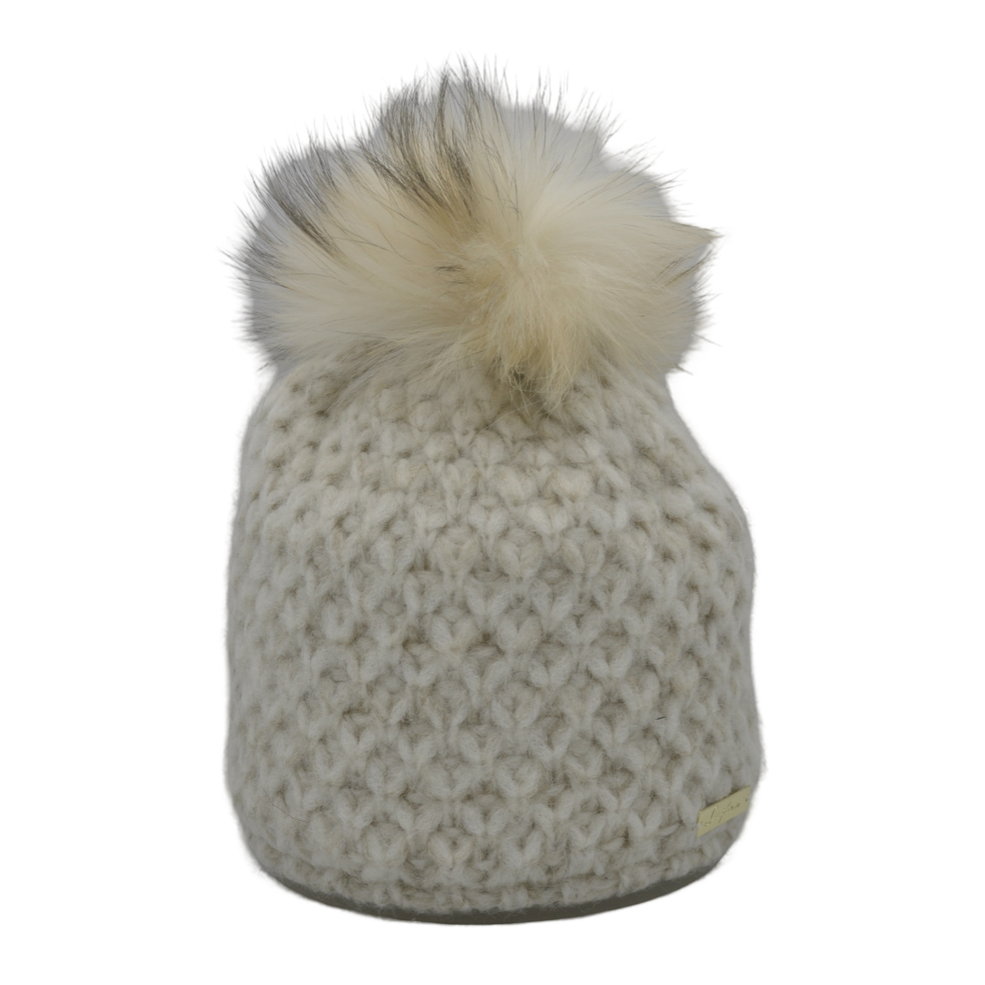 Chioggia - beanie in alpaca wool with bobble